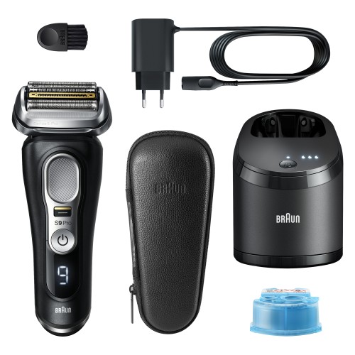 Braun Series 9 Pro 9460cc Afeitadora Eléctrica Hombre, Cabezal 4+1 Con Recortadora ProLift, Centro De Limpieza SmartCare 5 En 1, Afeitadora Eléctrica Con Batería De 60 Minutos, Uso En Seco Y En Mojado Con Barba De 1, 3 Y 7 Días