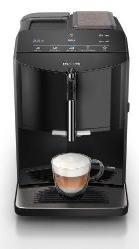 Cafetera superautomática Siemens ceramDrive autoMilk Función oneTouch Negro TF301E09 EQ300