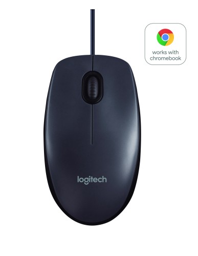 Logitech B100 ratón Ambidextro USB tipo A Óptico 800 DPI