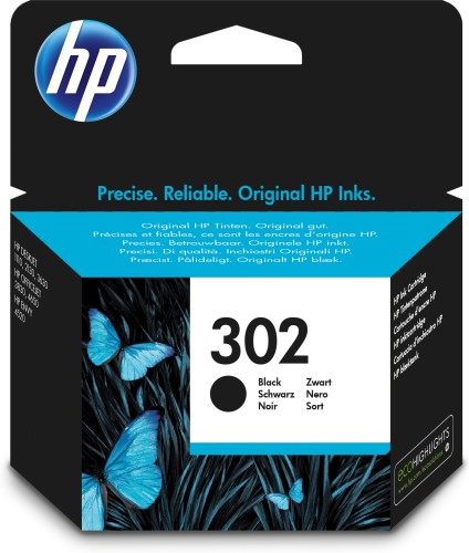 HP Cartucho de tinta original 302 negro