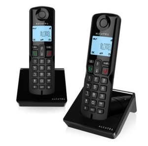 Alcatel S250 Duo Teléfono DECT Identificador de llamadas Negro