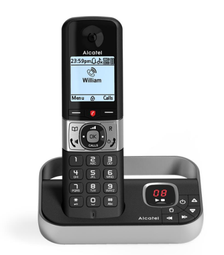 Alcatel F890 Teléfono DECT Identificador de llamadas Negro