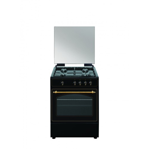 Vitrokitchen RU6060B cocina Cocina independiente Gas Encimera de gas Antracita