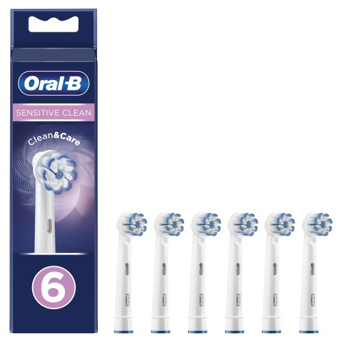 Oral-B Sensitive Clean Cabezales De Recambio, Pack De 6