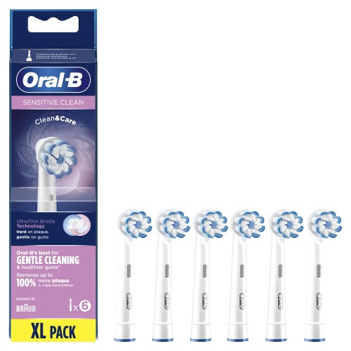 Oral-B Sensitive Clean Cabezales De Recambio, Pack De 6