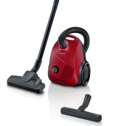 Aspirador trineo con bolsa Bosch rojo Serie 2 BGBS2RD1H