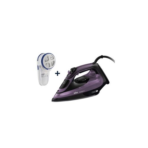 Plancha vapor Braun SI9661VI + quita pelusas 3100W 250GR