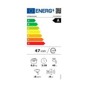 Lavadora carga frontal LG F4A10S8NWK 8-1400 fondo 47 A