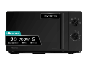 MICROONDAS S/GRILL HISENSE H20MOBP1HI INVERTER 20L NEGRO