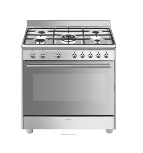 Cocina gas Smeg SX91GM 90cm horno eléctrico