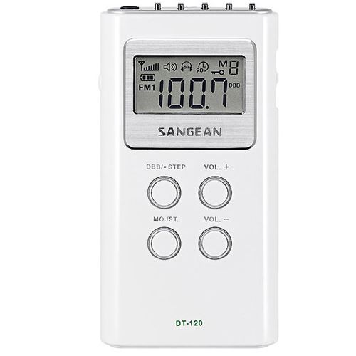 Radio digital Sangean DT-120 blanca