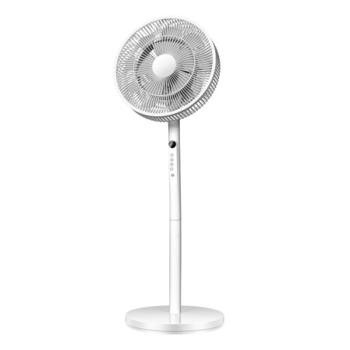 Ventilador de pie abrila azor blanco con mando oscilante 