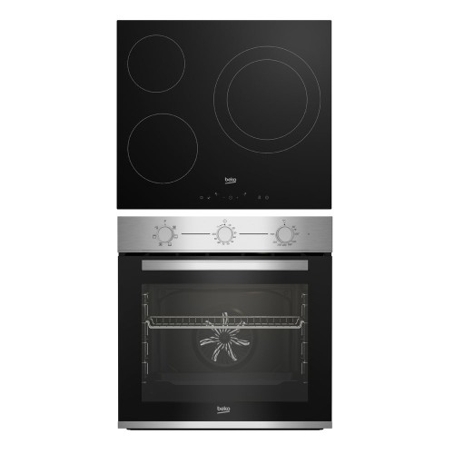 Conjunto horno + vitrocerámica Beko BBSE12120XD