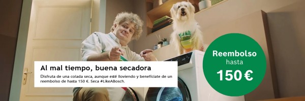 Al mal tiempo, buena secadora