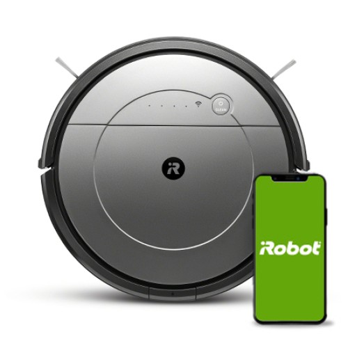 iRobot Roomba Combo aspiradora robotizada 0,45 L Bolsa para el polvo Negro, Gris