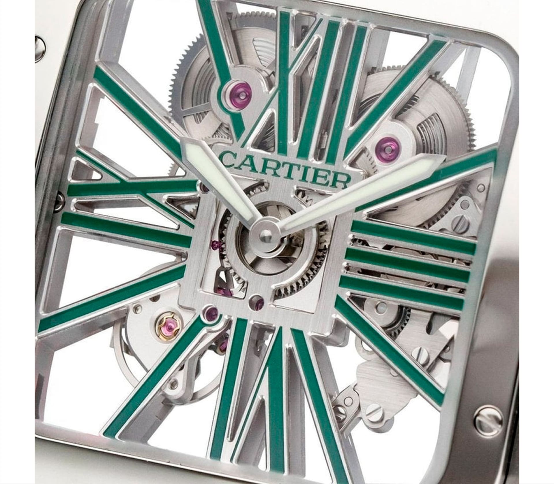 Large Santos de Cartier Skeleton 39.8mm