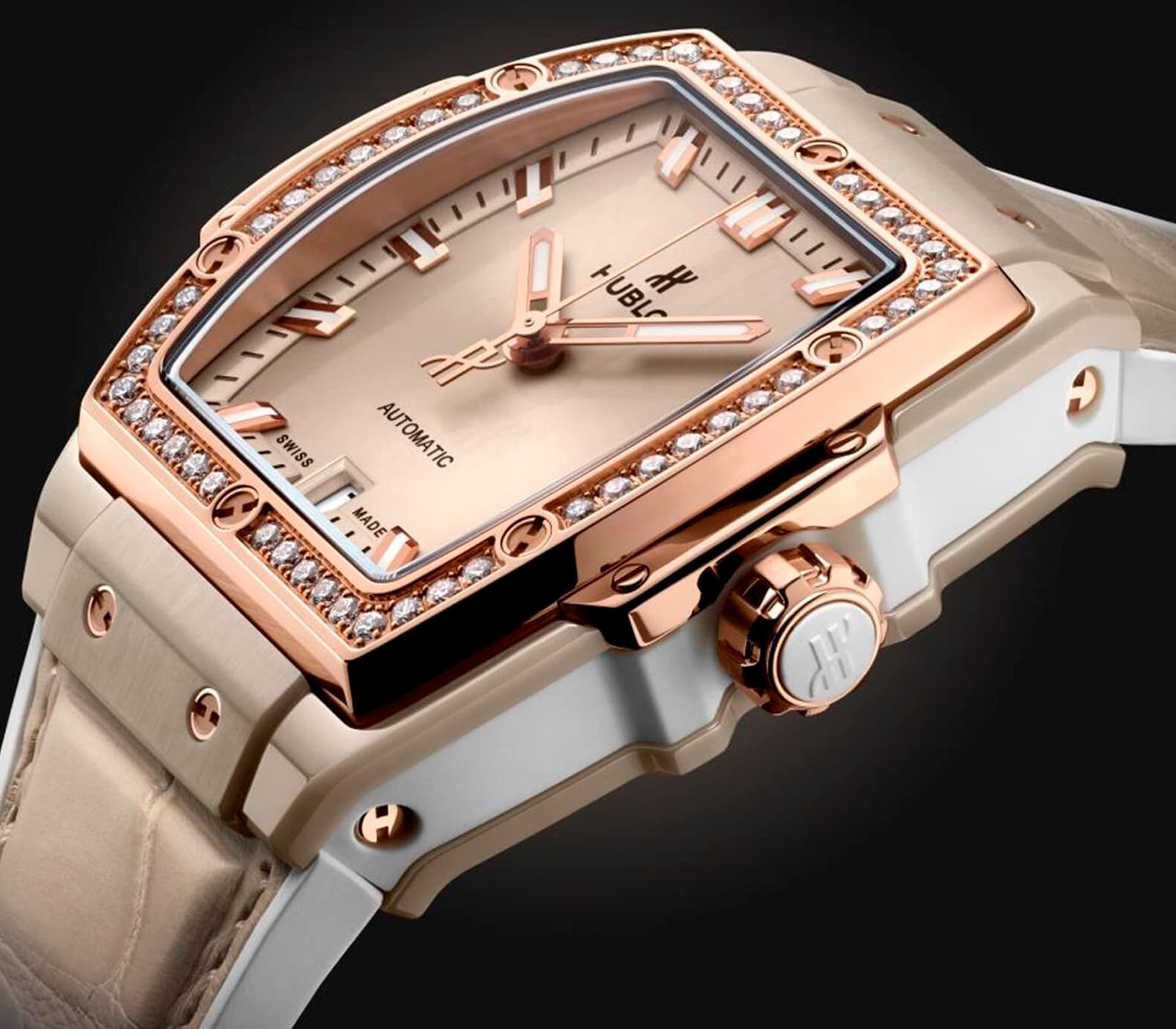 Ballon Bleu em Ouro Rosa e Diamantes 36mm