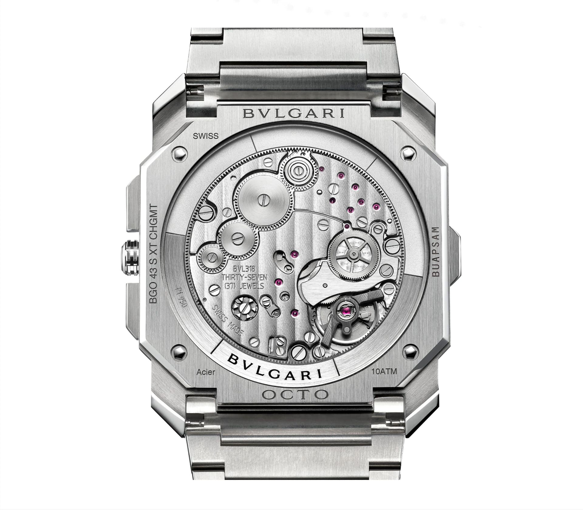 Heritage Tourbillon em Ouro Branco e Diamantes 46mm