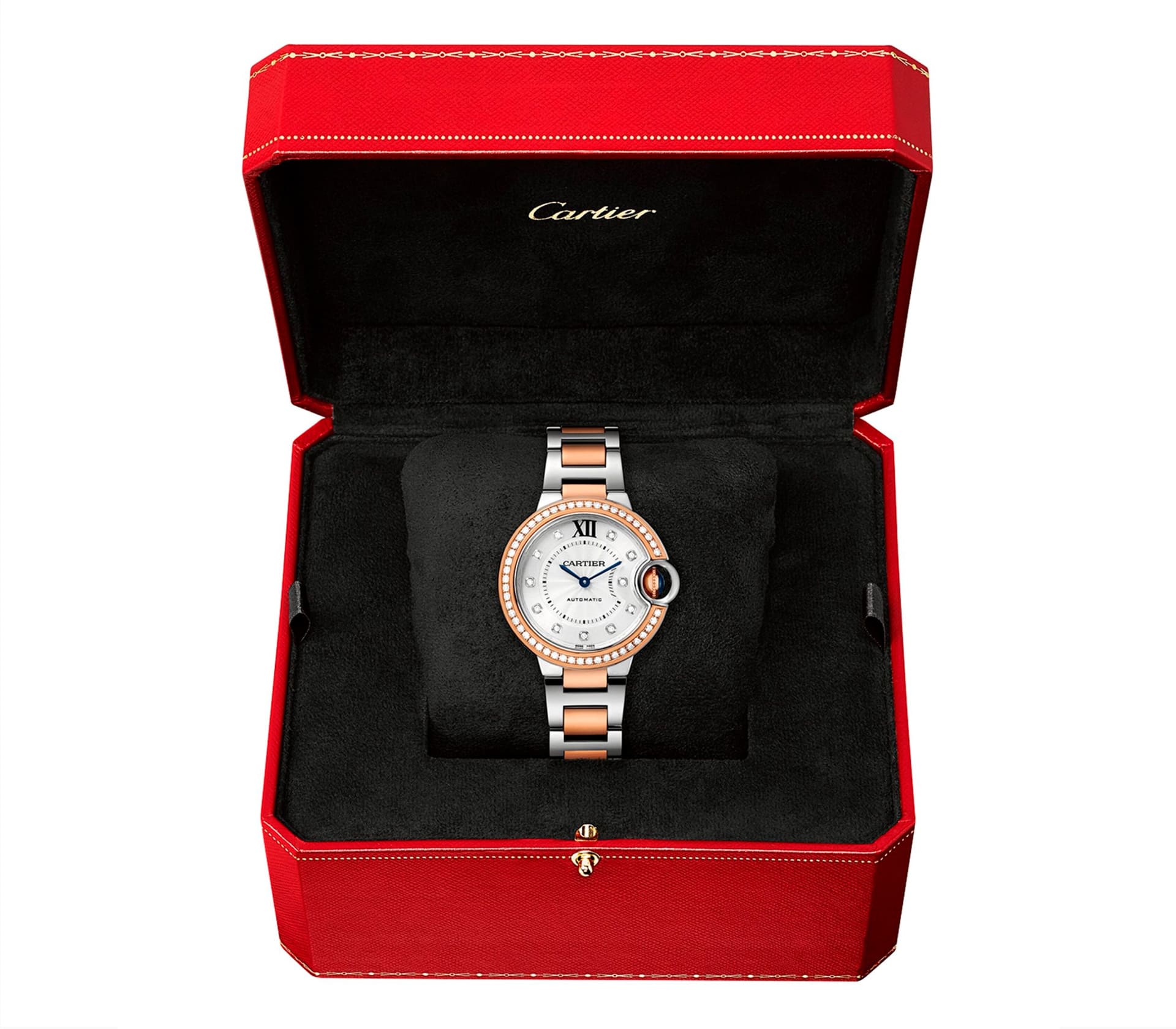 Nantucket em Ouro Rosa e Diamantes 33 MM 