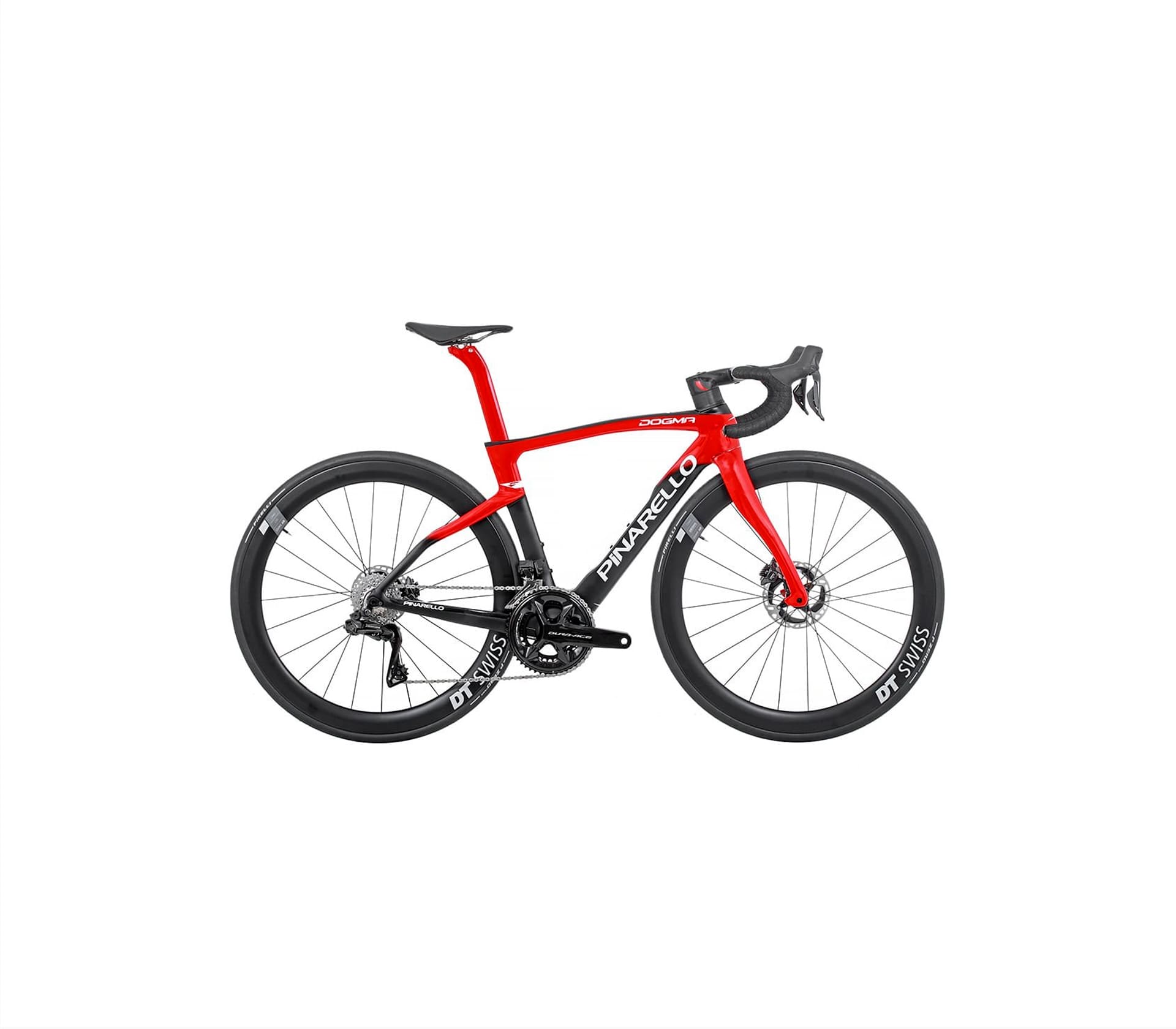 Dogma F Disc Dura Ace DI2 - Preta e Vermelha