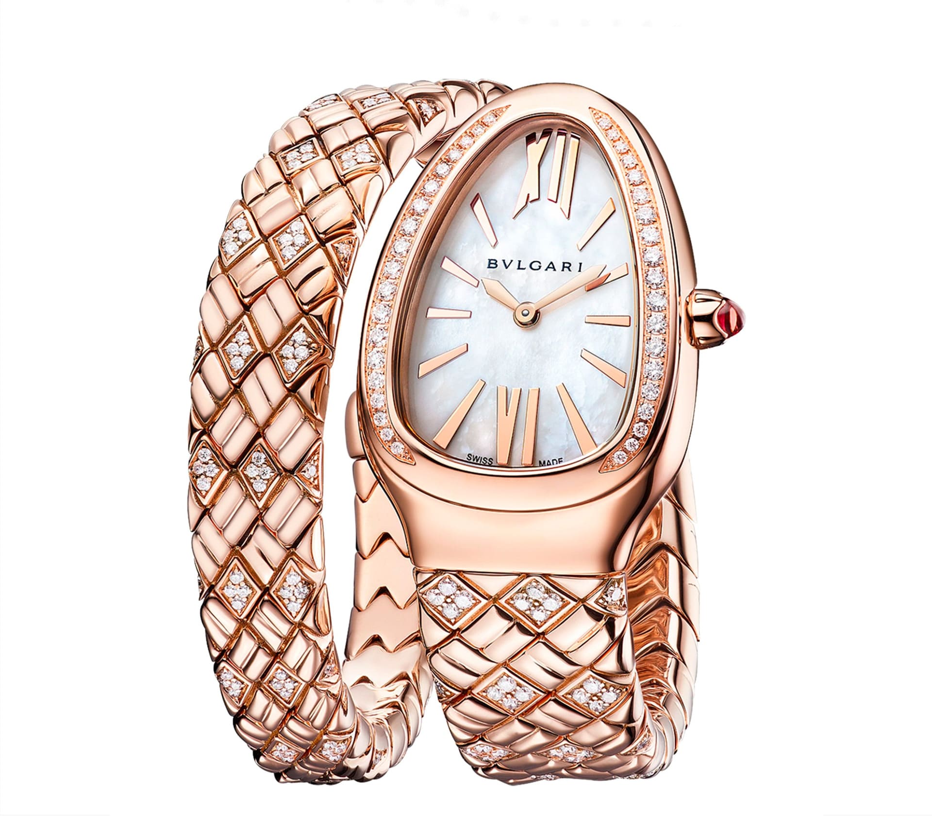 Serpenti Secret em Ouro, Diamantes e Esmeraldas 40mm