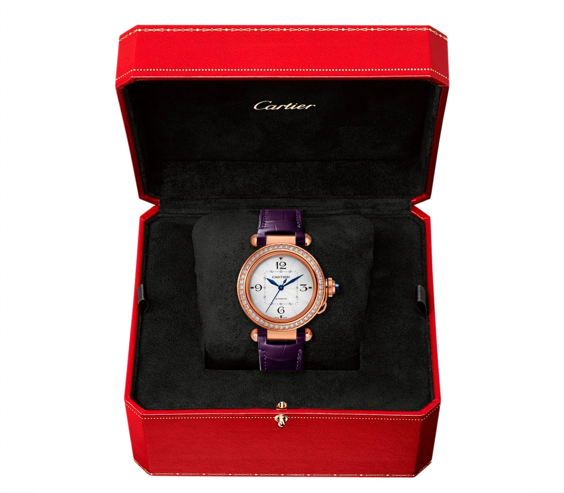 Imperiale Automatic em Ouro Rosa e Ametistas 29mm