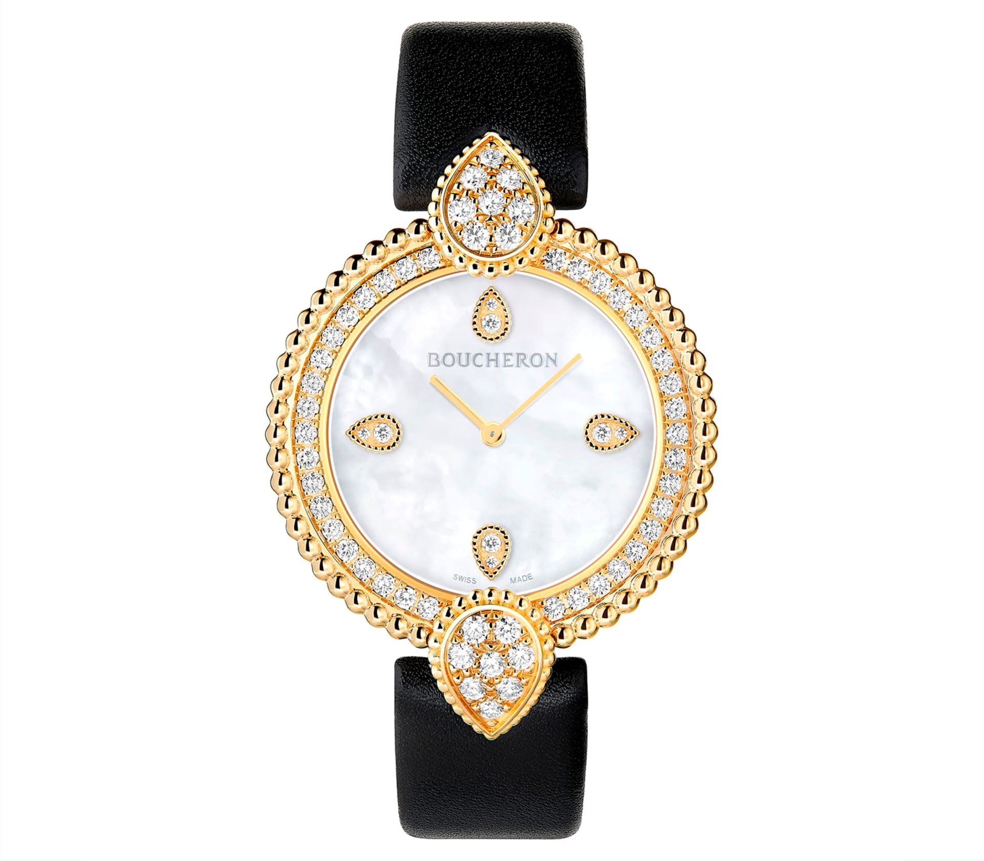 BVLGARI BVLGARI em Ouro Rosa e Diamantes 33mm
