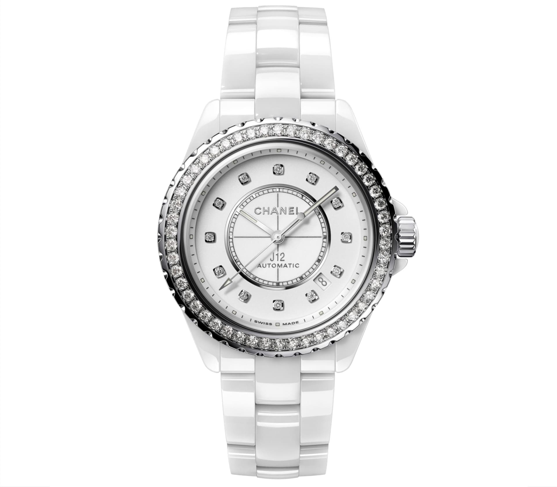 Heritage Moon em Ouro Branco 42mm