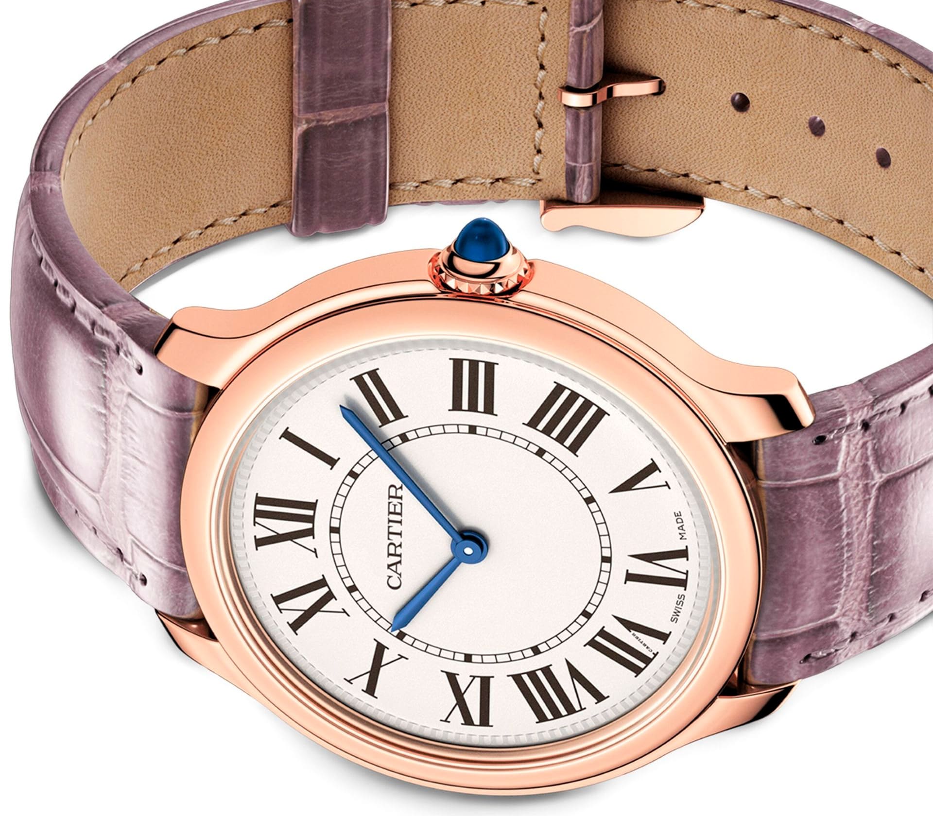 Ronde Louis Cartier em Ouro Rosa 36mm