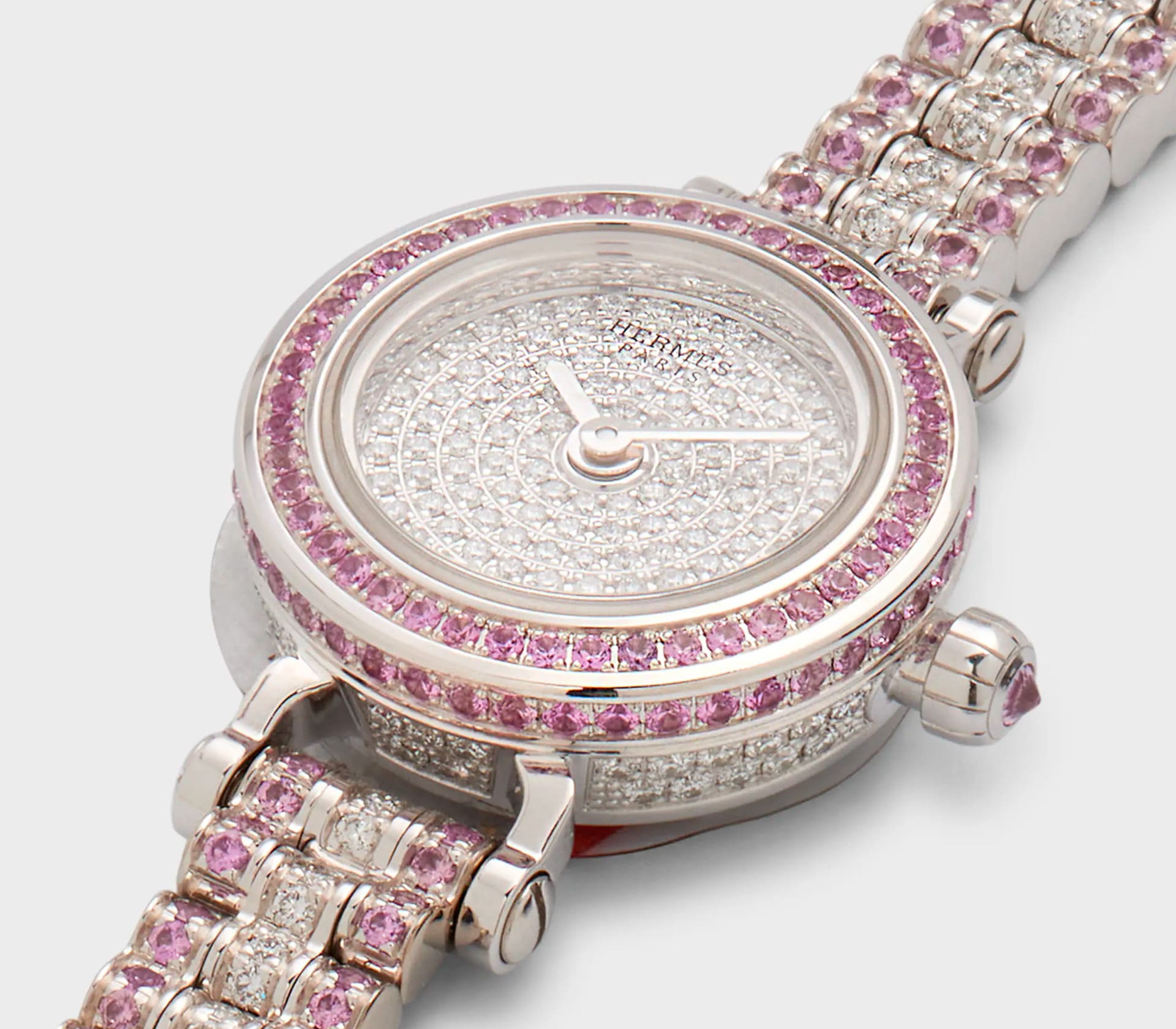 Faubourg Joaillerie em Diamantes e Safiras Rosa 16 mm 