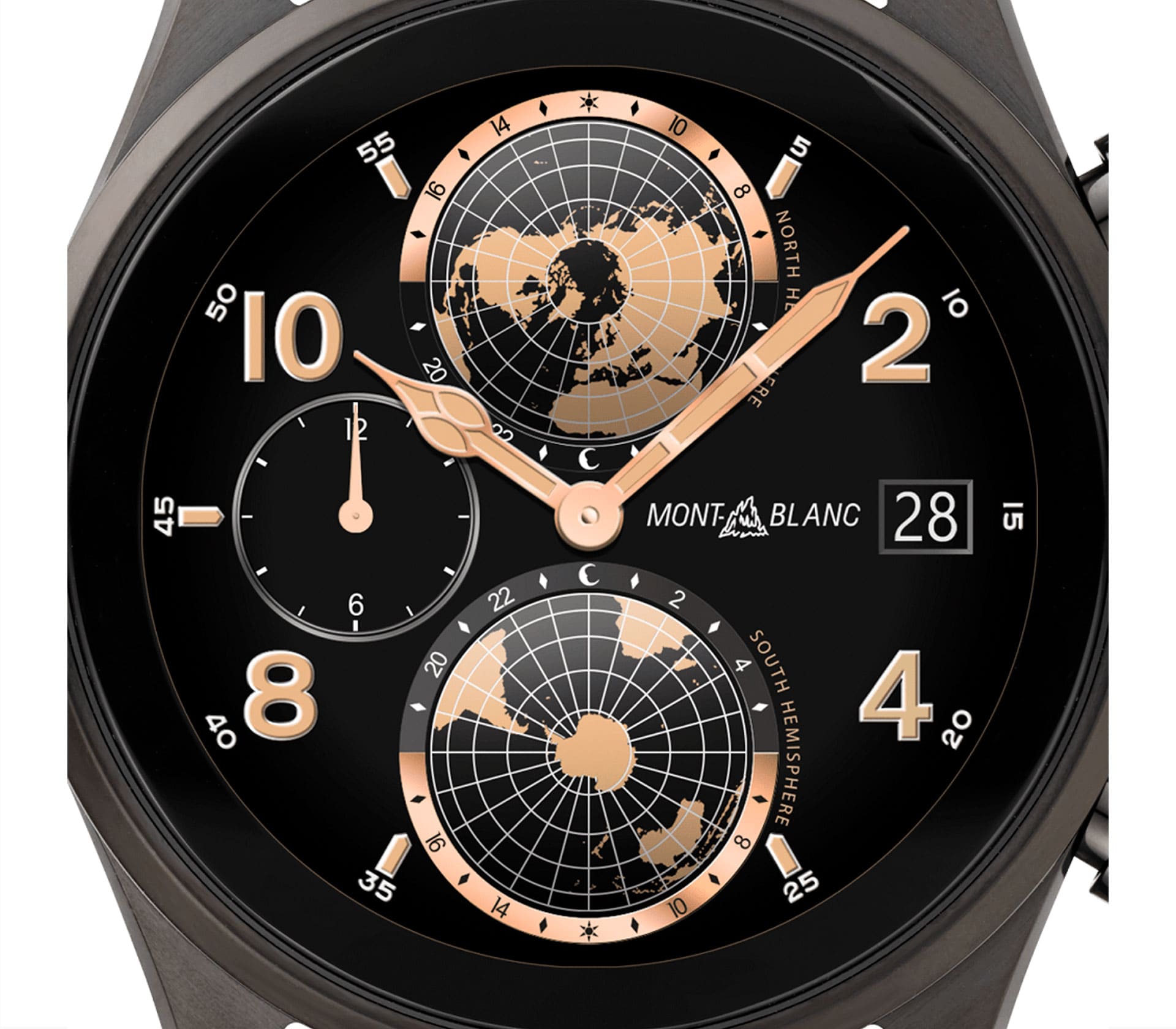 Summit 3 Smartwatch - Caixa em Titânio Preto e 2 pulseiras