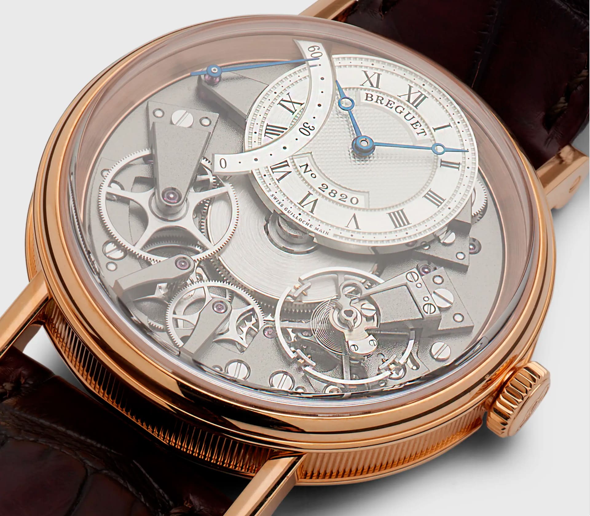 Patrimony Moon Phase Retrograde Date em Ouro Branco 42.5mm