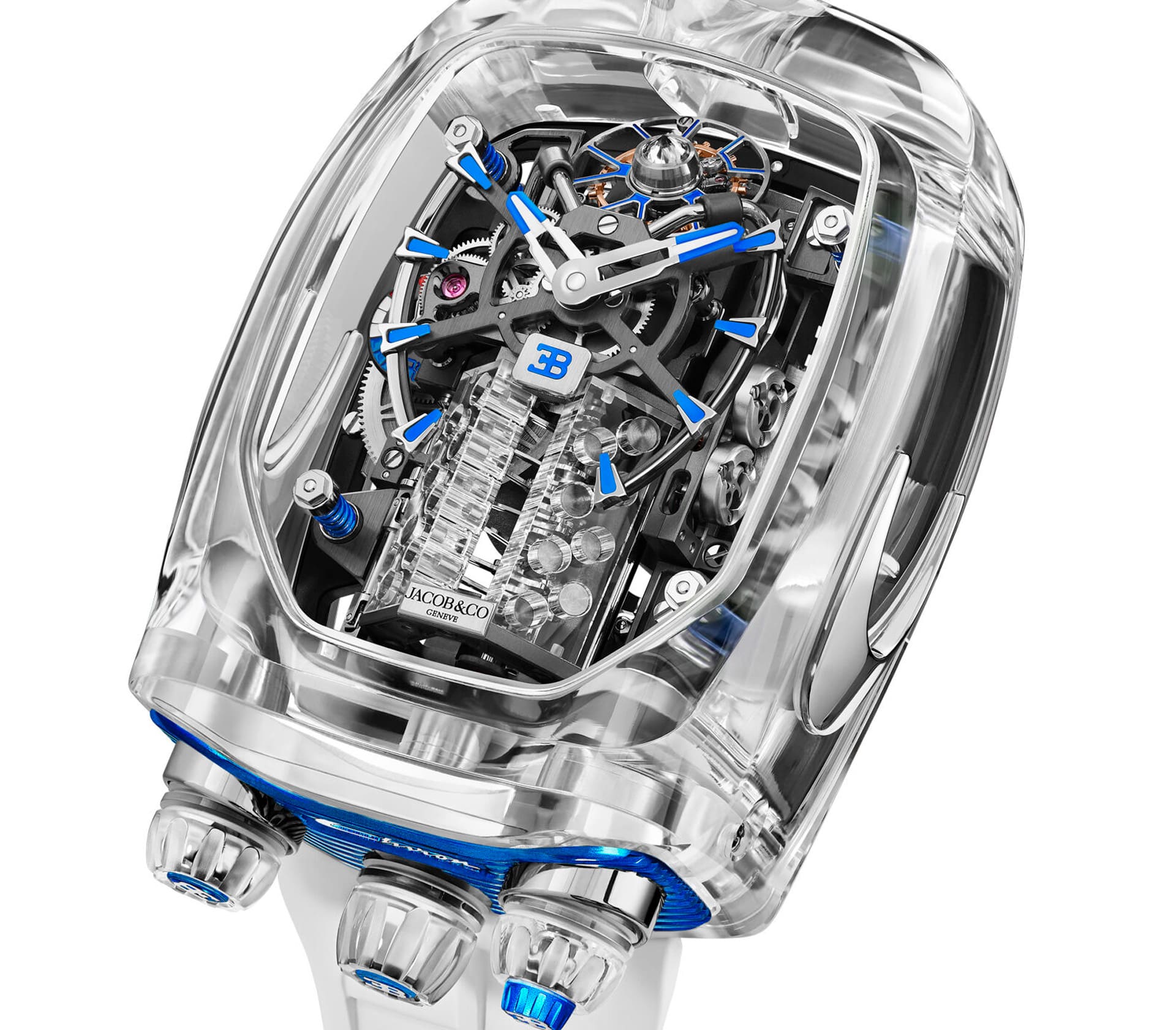 Auberlen Skeleton em Ouro Rosa 44mm