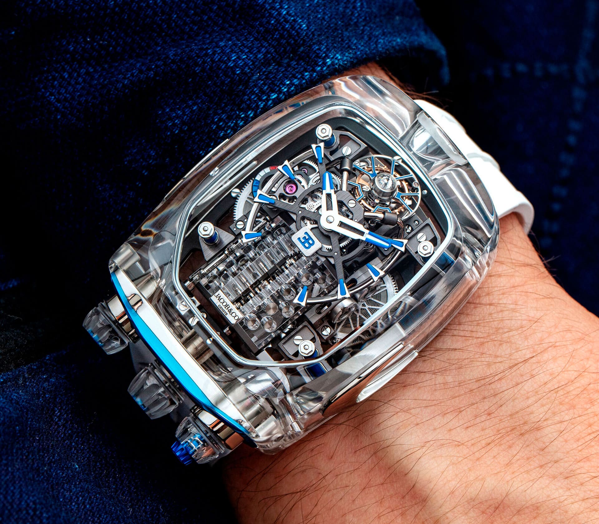 Auberlen Skeleton em Ouro Rosa 44mm