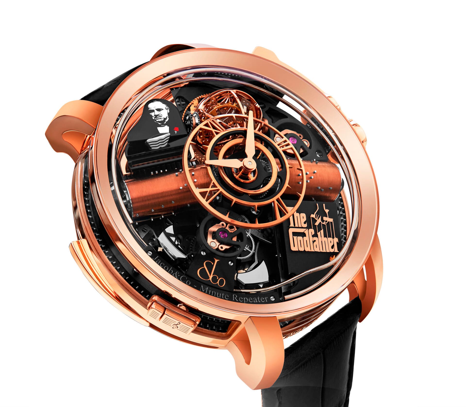 Rose Cut em Ouro Rosa e Diamantes 36mm