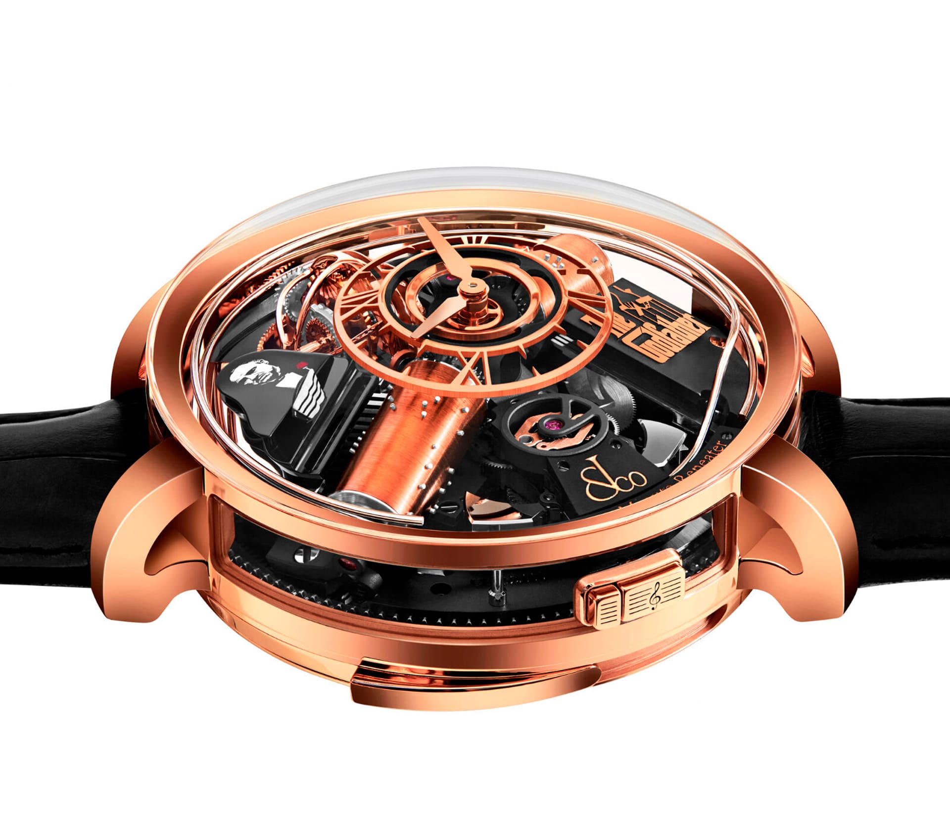 Rose Cut em Ouro Rosa e Diamantes 36mm