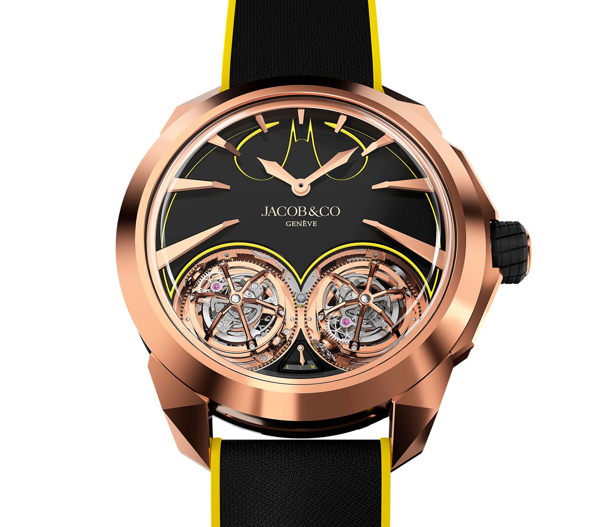 Auberlen Skeleton em Ouro Rosa 44mm