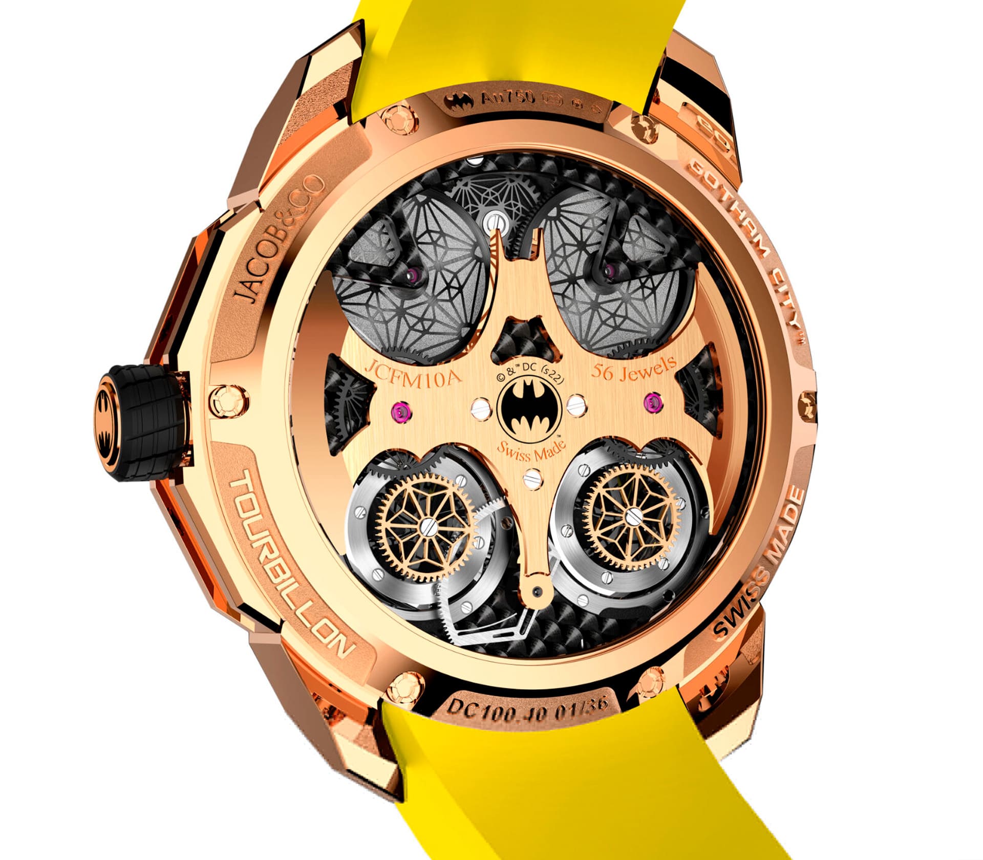 Auberlen Skeleton em Ouro Rosa 44mm