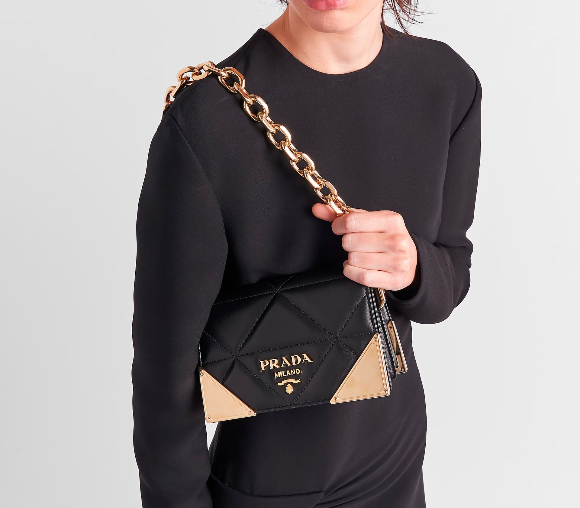 Shoulder Crystal Preta Nano