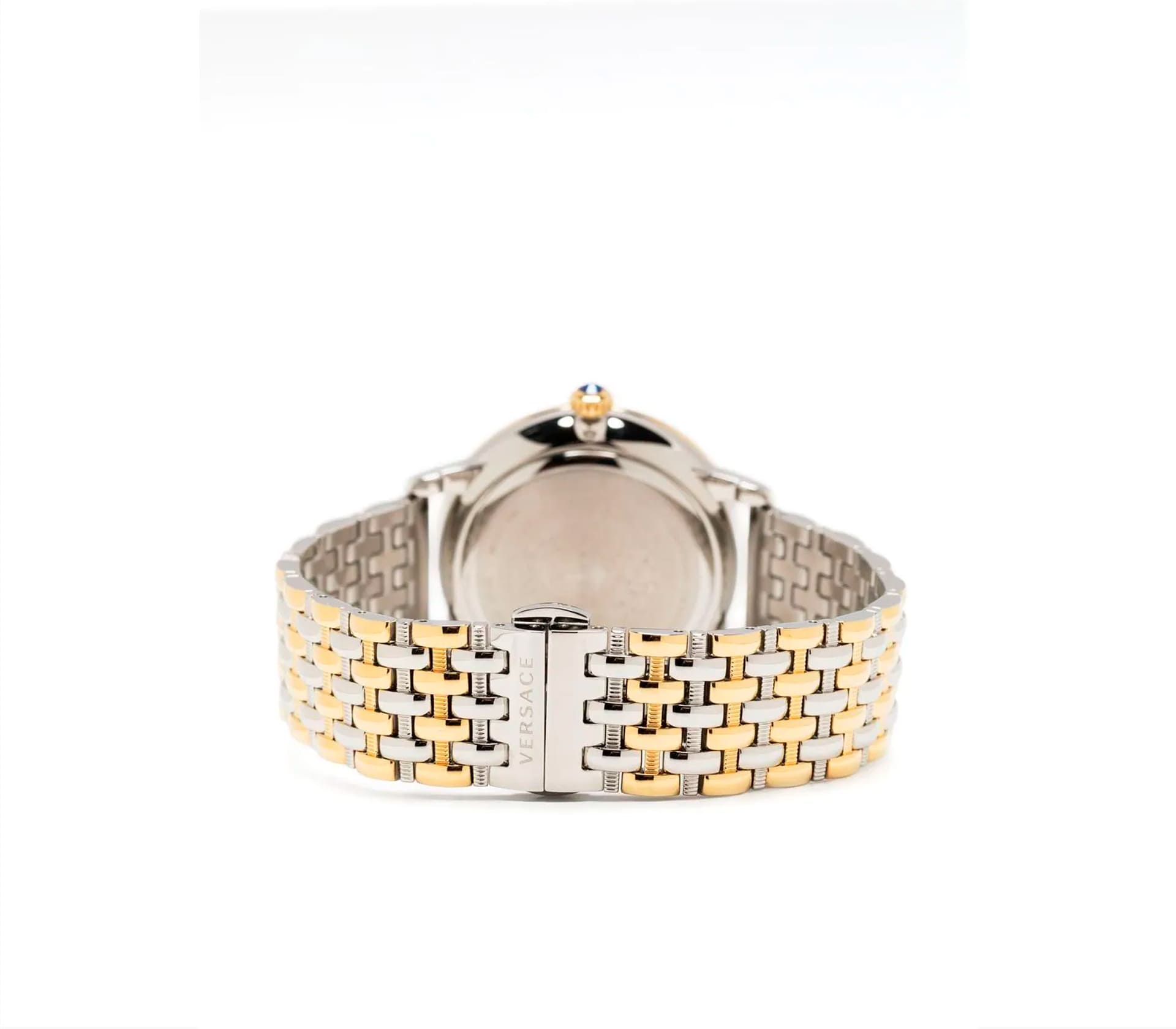 Serpenti Tubogas em Aço, Ouro Rosa e Diamantes 35mm