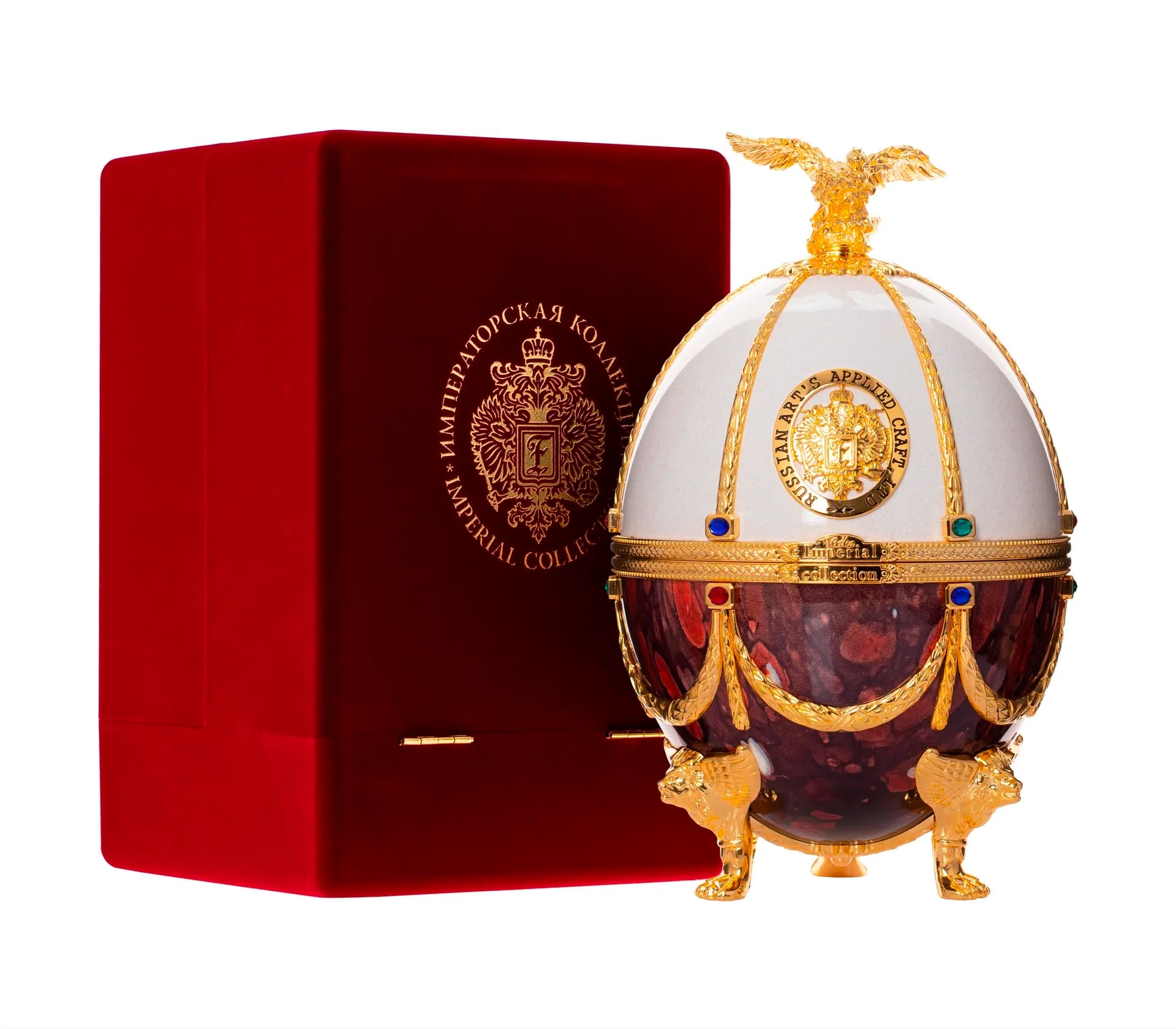 Fabergé Egg Red And White