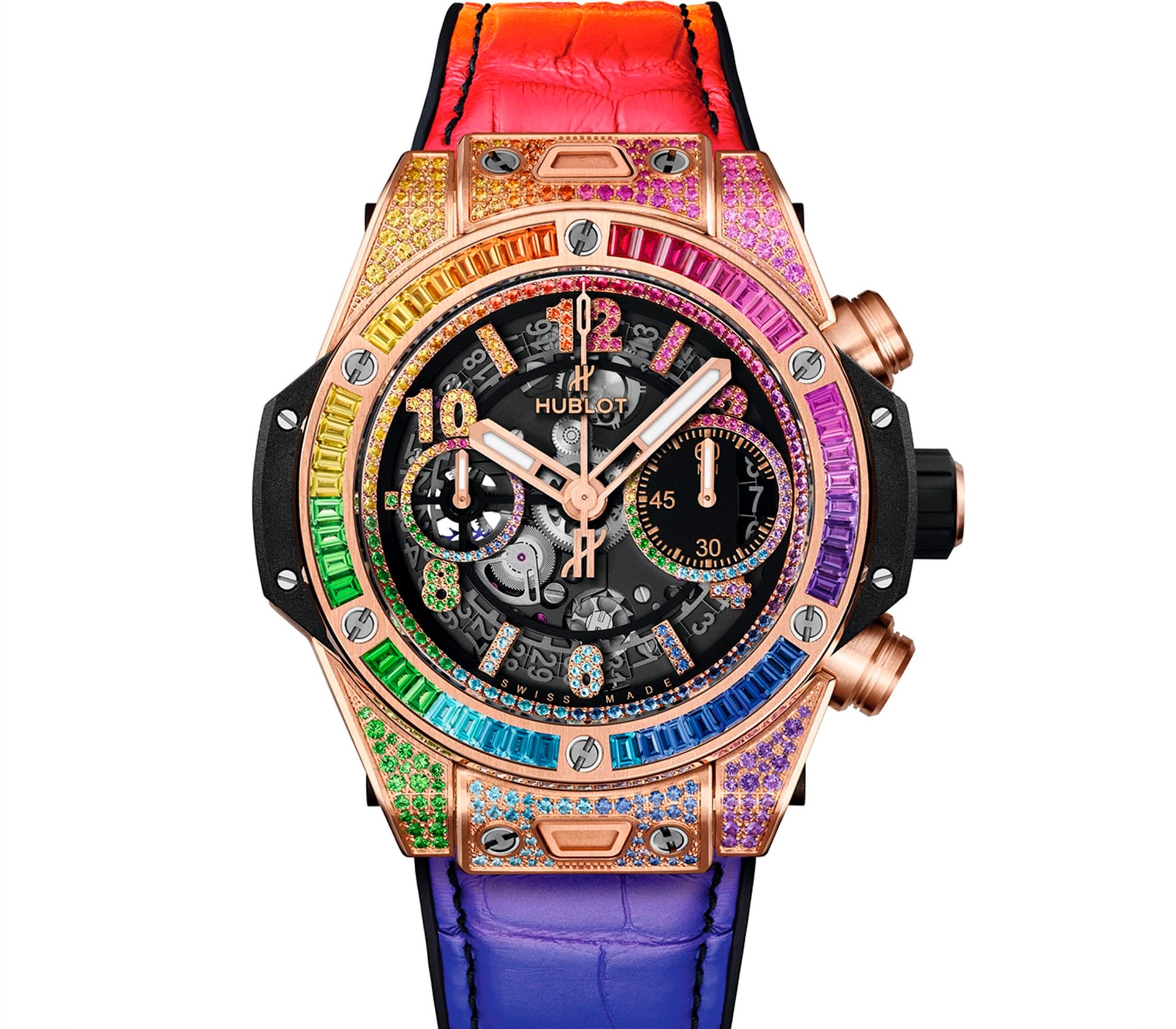 King Gold Rainbow Big Bang Unico 42mm