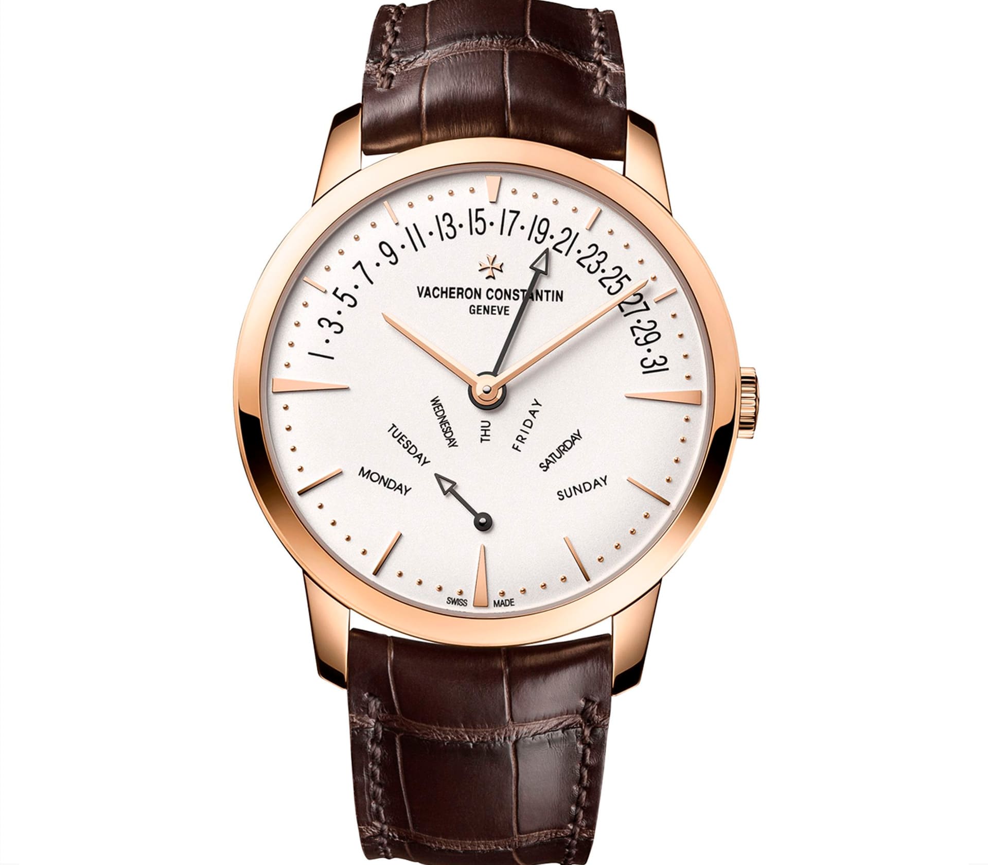 Patrimony Retrograde Day-Date em Ouro Rosa 42.5mm