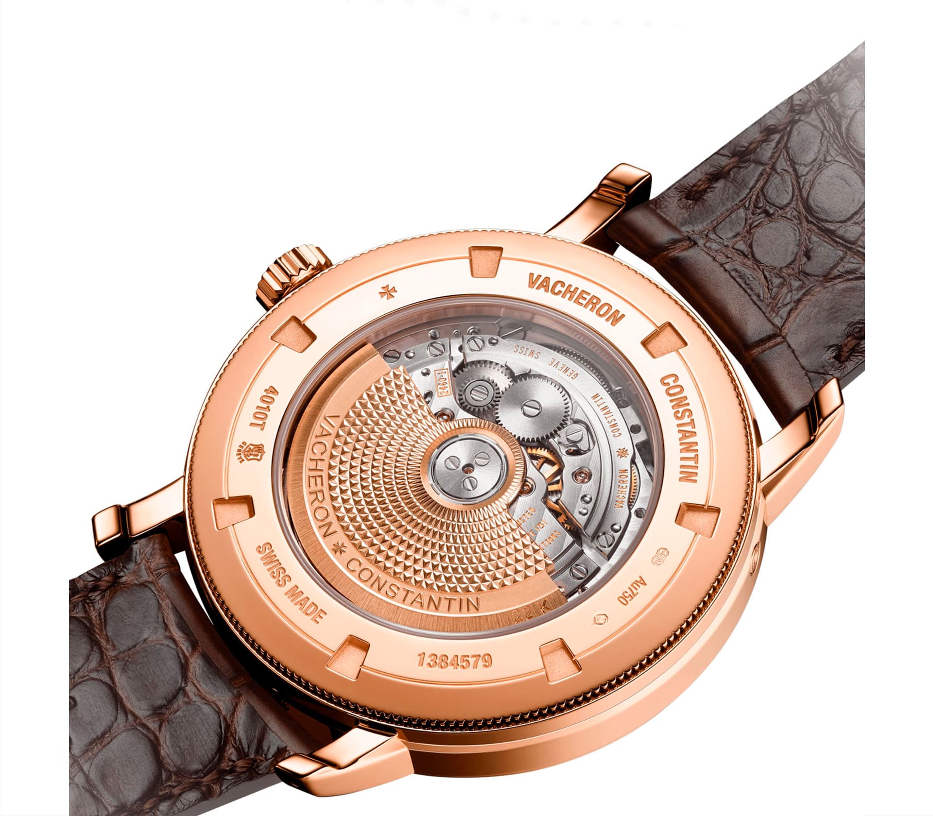 Traditionnelle Complete Calendar em Ouro Rosa 41mm