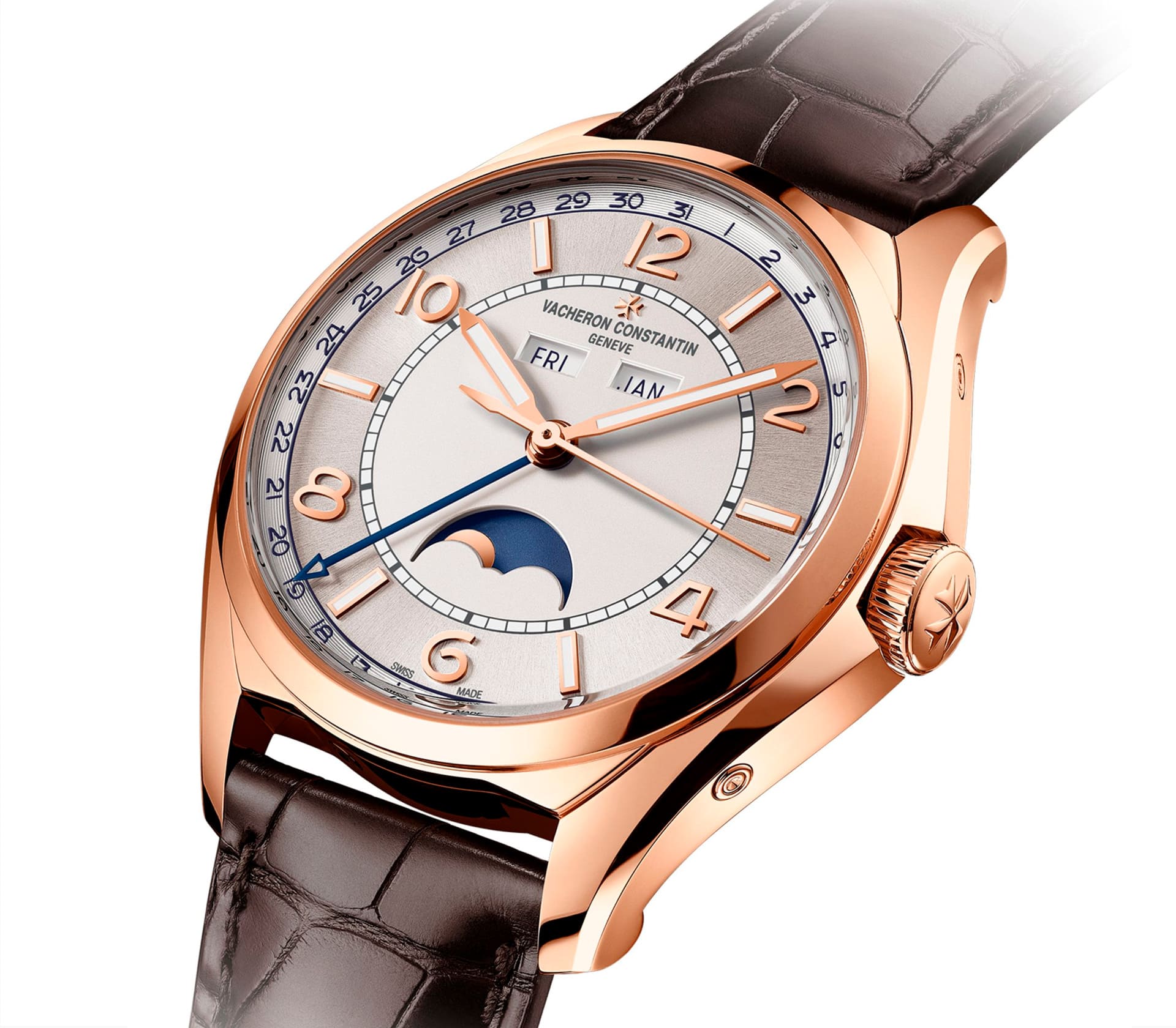 Fiftysix Complete Calendar em Ouro Rosa 40mm