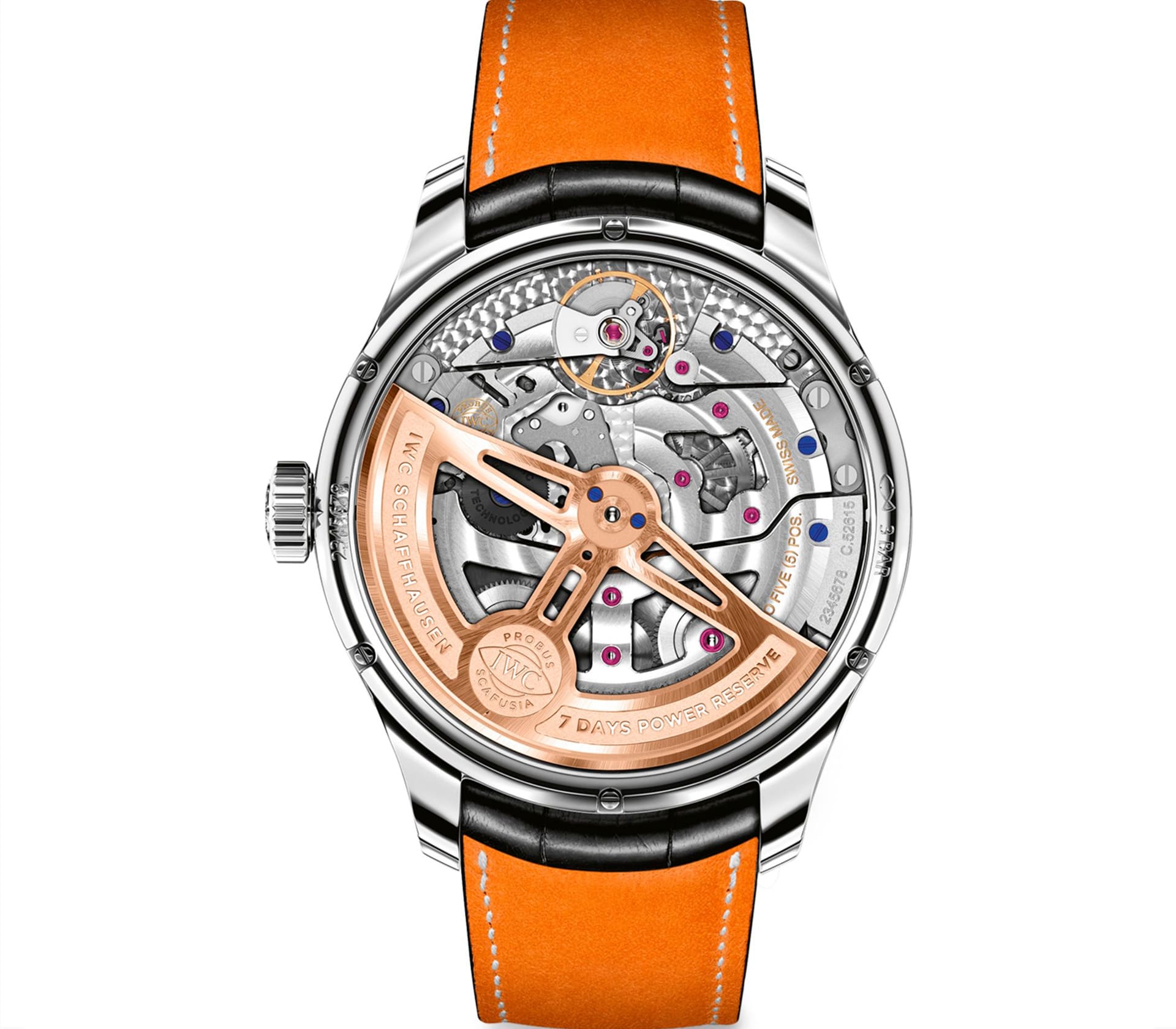 Longitude em Ouro Rosa 40mm