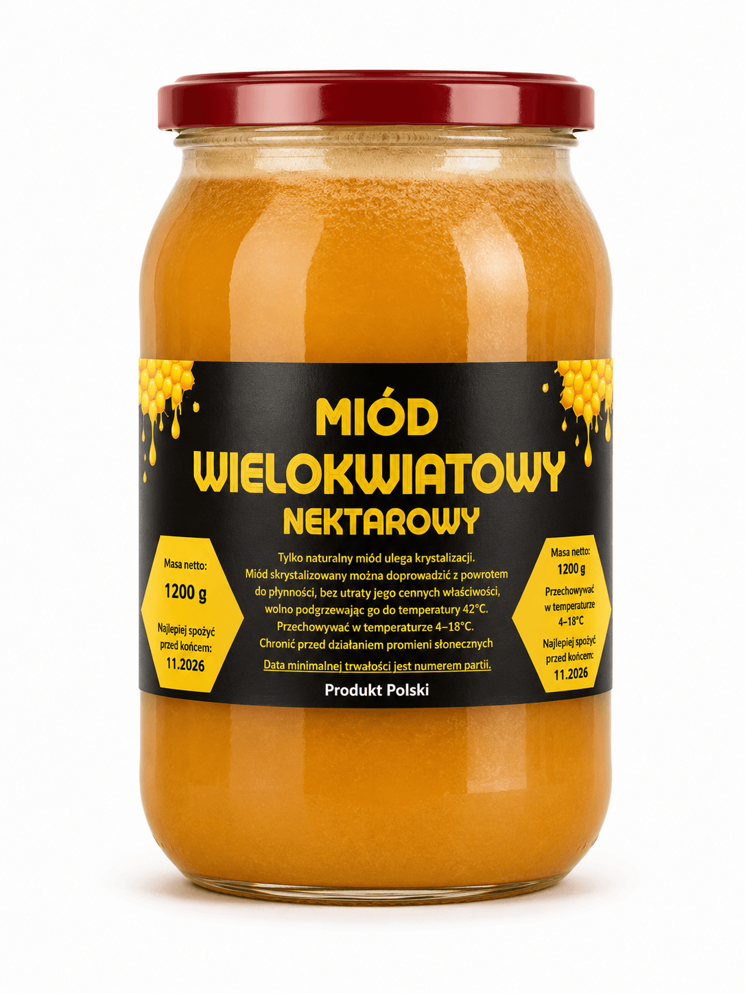 Miód Wielokwiatowy 1,25kg