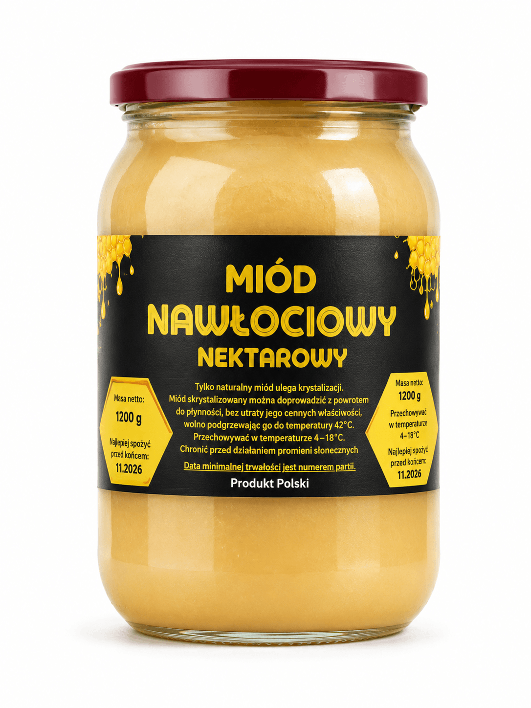 Miód Nawłociowy 1,25kg