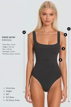 تي شيرت نسائي باللون الرمادي - Фото 5