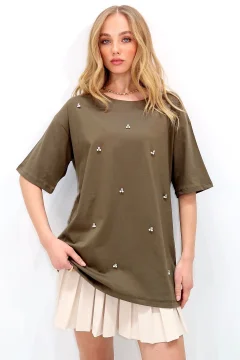 تي شيرت نسائي كاكي - Фото 7